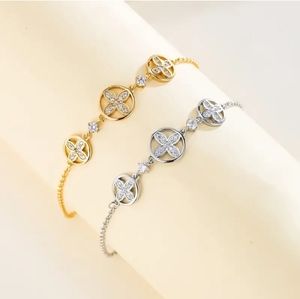 Silver Four Leaf Clover Bracelet